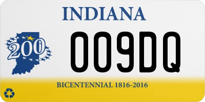 IN license plate 009DQ