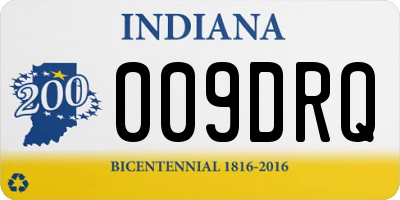 IN license plate 009DRQ
