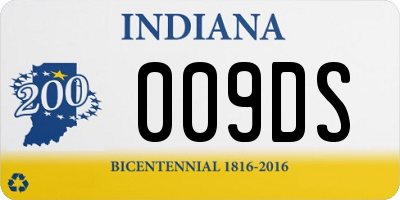 IN license plate 009DS