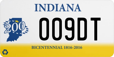 IN license plate 009DT