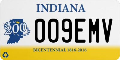 IN license plate 009EMV