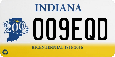 IN license plate 009EQD