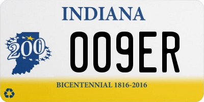 IN license plate 009ER