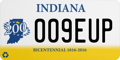 IN license plate 009EUP
