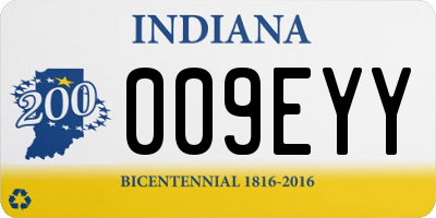IN license plate 009EYY
