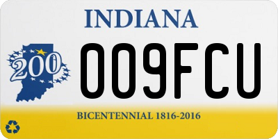 IN license plate 009FCU