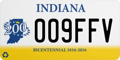 IN license plate 009FFV