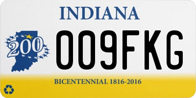 IN license plate 009FKG
