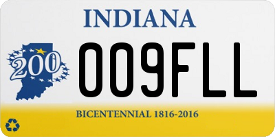 IN license plate 009FLL