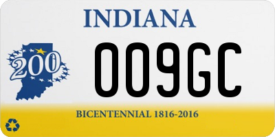 IN license plate 009GC
