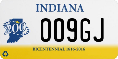 IN license plate 009GJ