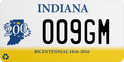 IN license plate 009GM