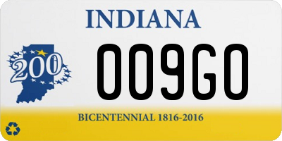 IN license plate 009GO
