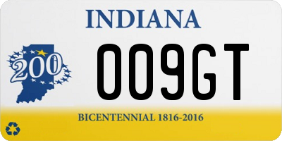 IN license plate 009GT