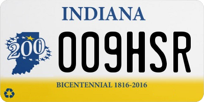 IN license plate 009HSR