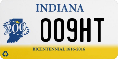 IN license plate 009HT