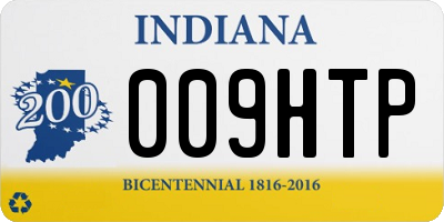 IN license plate 009HTP