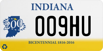 IN license plate 009HU