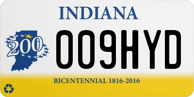 IN license plate 009HYD