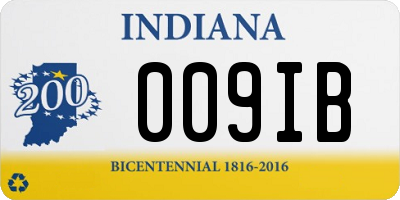 IN license plate 009IB