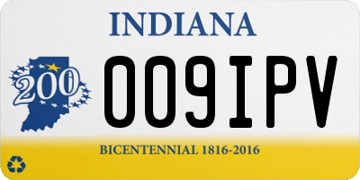 IN license plate 009IPV