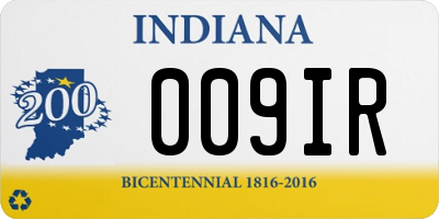 IN license plate 009IR