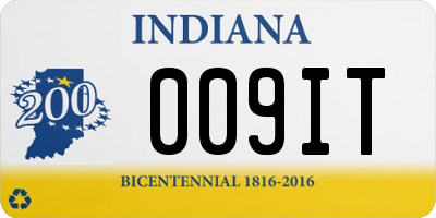 IN license plate 009IT
