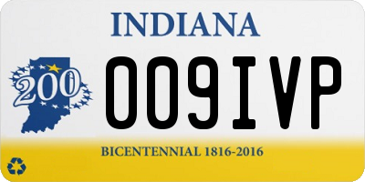 IN license plate 009IVP