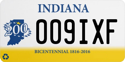 IN license plate 009IXF