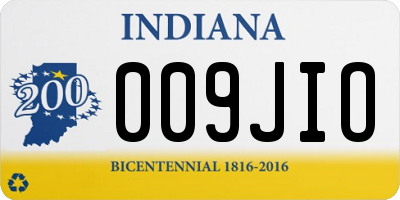 IN license plate 009JIO