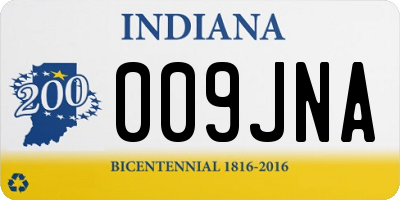 IN license plate 009JNA