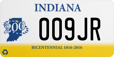 IN license plate 009JR
