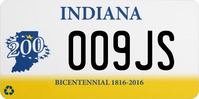 IN license plate 009JS
