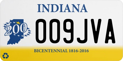 IN license plate 009JVA