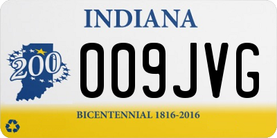 IN license plate 009JVG