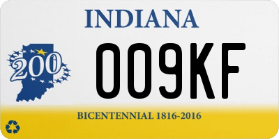 IN license plate 009KF
