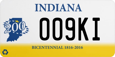 IN license plate 009KI
