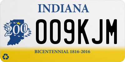 IN license plate 009KJM