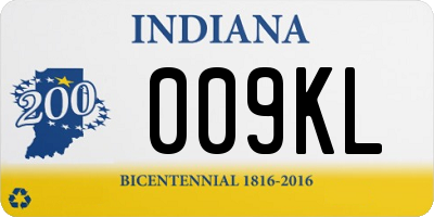 IN license plate 009KL