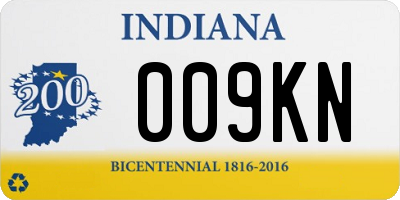 IN license plate 009KN