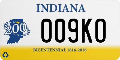 IN license plate 009KO