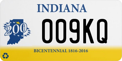 IN license plate 009KQ