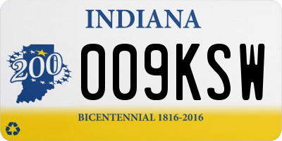 IN license plate 009KSW