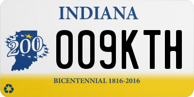 IN license plate 009KTH