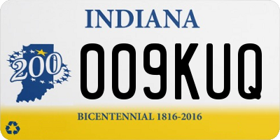 IN license plate 009KUQ