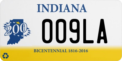 IN license plate 009LA