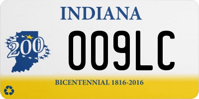 IN license plate 009LC