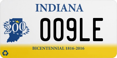 IN license plate 009LE