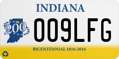 IN license plate 009LFG