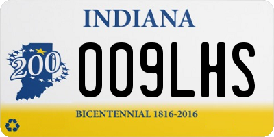 IN license plate 009LHS